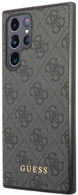 Etui plecki Guess 4G Metal Gold Logo do Samsung Galaxy S24 Ultra Black (GUHCS24LG4GFGR) - obraz 2