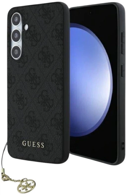 Панель Guess Hardcase 4G Charms Collection для Samsung Galaxy S24 FE Grey (GUHCS24FEGF4GGR) - зображення 1