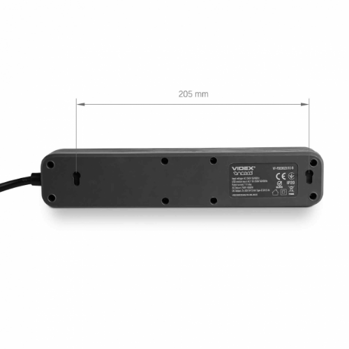 Мережевий подовжувач із заземленням 3 розетки/2USB-A/1Type-C 3м з кнопкою чорний VF-PD33G2U1C-B Oncord Videx - Фото 4 Мережевий подовжувач із заземленням 3 розетки/2USB-A/1Type-C 3м з кнопкою чорний VF-PD33G2U1C-B Oncord Videx - изображение 4