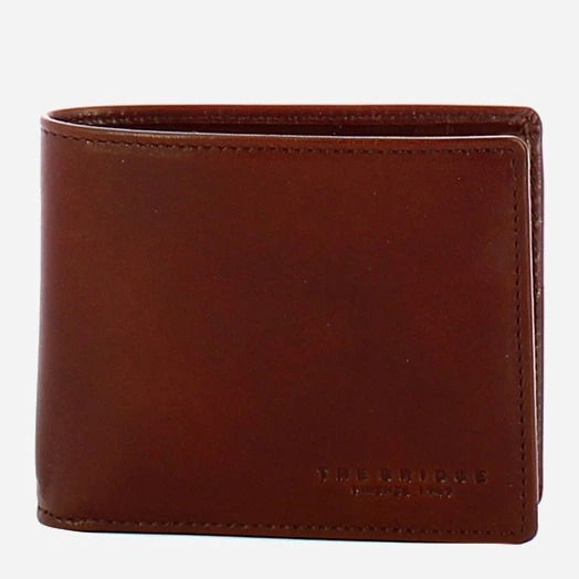 Портмоне чоловіче з натуральної шкіри The Bridge Lorenzo 41451101 69 Коричневе (800070350601) - зображення 1