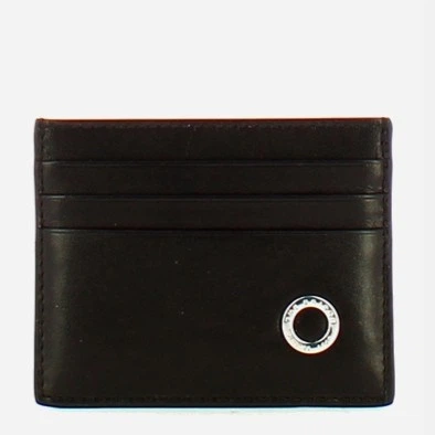 Картхолдер чоловічий з натуральної шкіри The Bridge Biagio 4147025H 20 Чорний (800070323236) - зображення 1