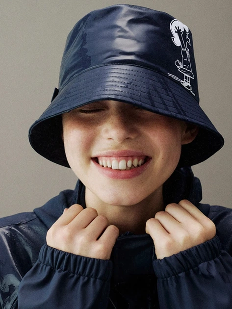 Панама жіноча Coccinelle Peanuts E7T1E500101 B29 One Size Синя (800070346083) - зображення 2