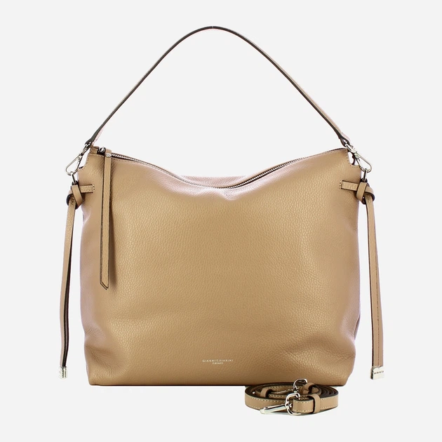 Сумка крос-боді через плече жіноча з натуральної шкіри середня Gianni Chiarini Brina BS 11763/COMM GRN 2077 Бежева (800070345722) - зображення 4