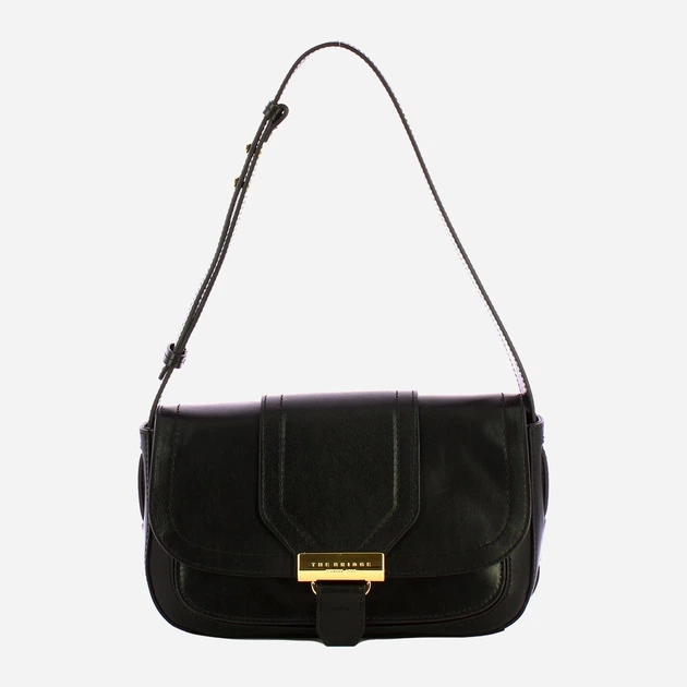 Сумка багет жіноча з натуральної шкіри середня The Bridge Benedetta 44552201 30 Чорна (800070350641) - зображення 1