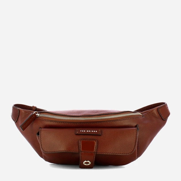 Сумка на пояс бананка чоловіча з натуральної шкіри The Bridge Biagio 474602AG 90 Коричнева (800070314127) - зображення 1