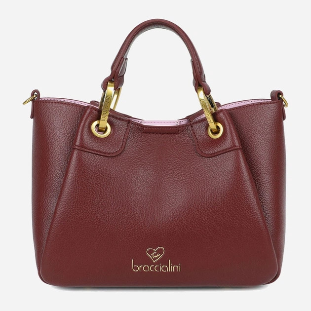 Сумка крос-боді через плече жіноча зі штучної шкіри середня Braccialini Amy B18500 YY 404 Темно-червона (800070348978) - зображення 1