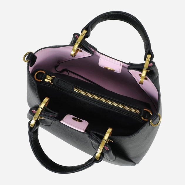 Сумка крос-боді через плече жіноча зі штучної шкіри середня Braccialini Amy B18500 YY 100 Чорна (800070348941) - зображення 5