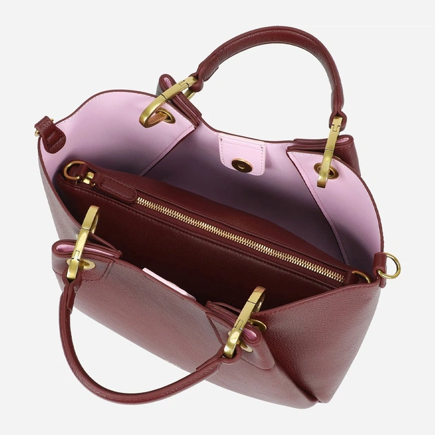 Сумка крос-боді через плече жіноча зі штучної шкіри середня Braccialini Amy B18501 YY 404 Темно-червона (800070348975) - зображення 4