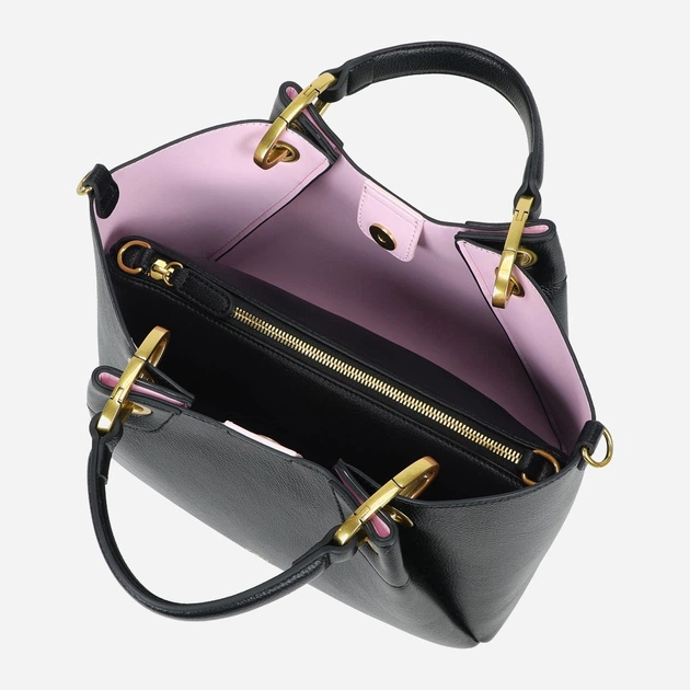 Сумка крос-боді через плече жіноча зі штучної шкіри середня Braccialini Amy B18501 YY 100 Чорна (800070348938) - зображення 4