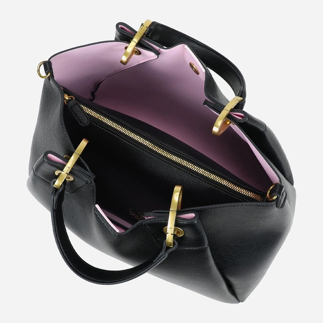 Сумка крос-боді через плече жіноча зі штучної шкіри велика Braccialini Amy B18502 YY 100 Чорна (800070348933) - зображення 5