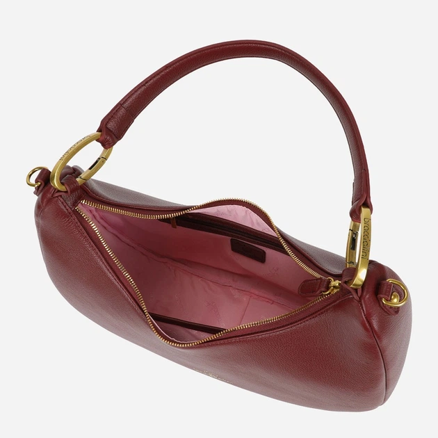 Torebka bagietka damska Braccialini Amy B18504 YY 404 Ciemnoczerwona (800070348976) - obraz 5