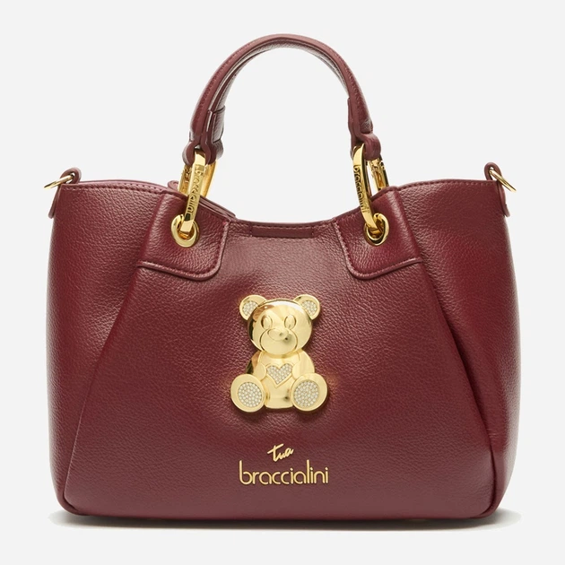 Сумка крос-боді через плече жіноча зі штучної шкіри середня Braccialini Amy B18520 YY 404 Темно-червона (800070348977) - зображення 1
