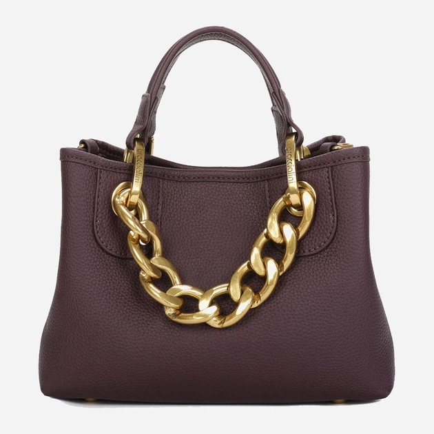 Сумка крос-боді через плече жіноча зі штучної шкіри маленька Braccialini Beth Jewels B18533 YY 404 Темно-червона (800070348983) - зображення 3