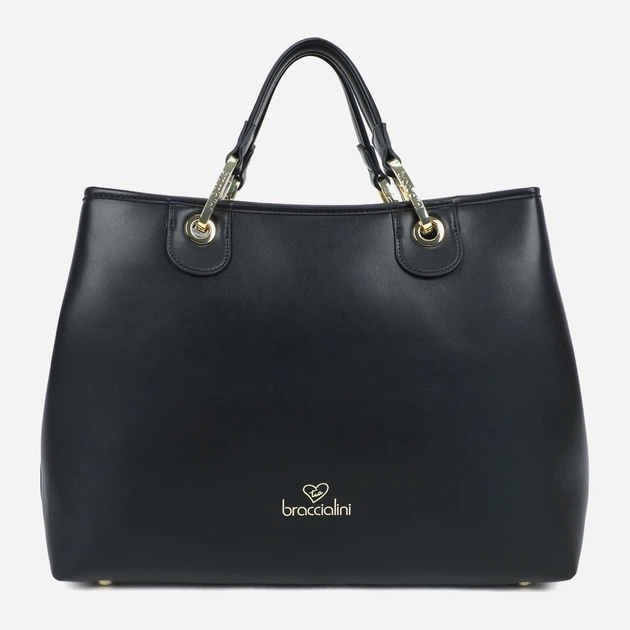 Torebka crossbody damska duża Braccialini Beth B18540 YY 100 Czarna (800070348928) - obraz 1