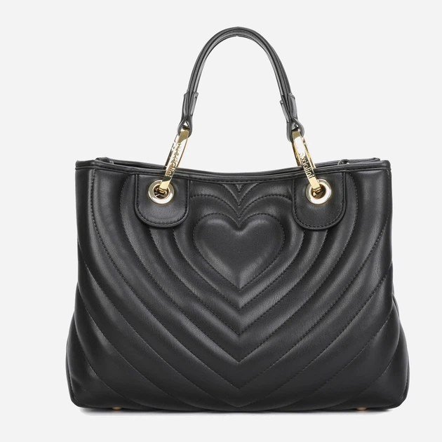 Сумка крос-боді через плече жіноча зі штучної шкіри середня Braccialini Beth Matelasse' B18551 YY 100 Чорна (800070348936) - зображення 3