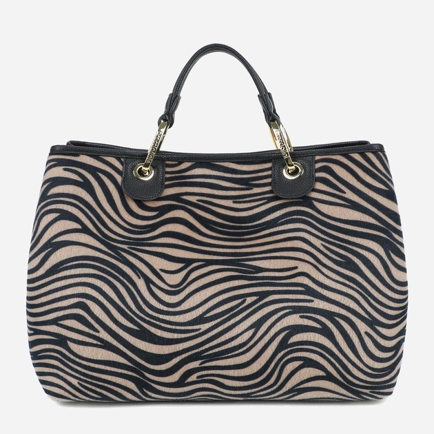 Сумка крос-боді через плече жіноча зі штучної шкіри велика Braccialini Beth Animalier B18570 YY O03 Бежева (800070348961) - зображення 3