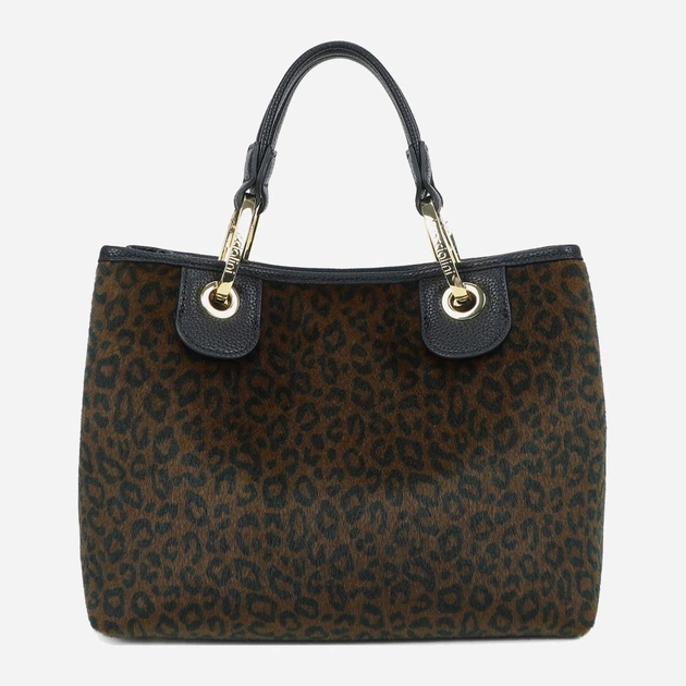 Сумка крос-боді через плече жіноча зі штучної шкіри середня Braccialini Beth Animalier B18571 YY P42 Коричнева (800070348968) - зображення 3