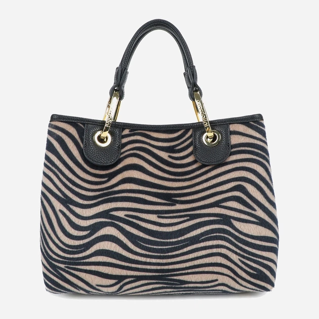 Сумка крос-боді через плече жіноча зі штучної шкіри середня Braccialini Beth Animalier B18571 YY O03 Бежева (800070348967) - зображення 3