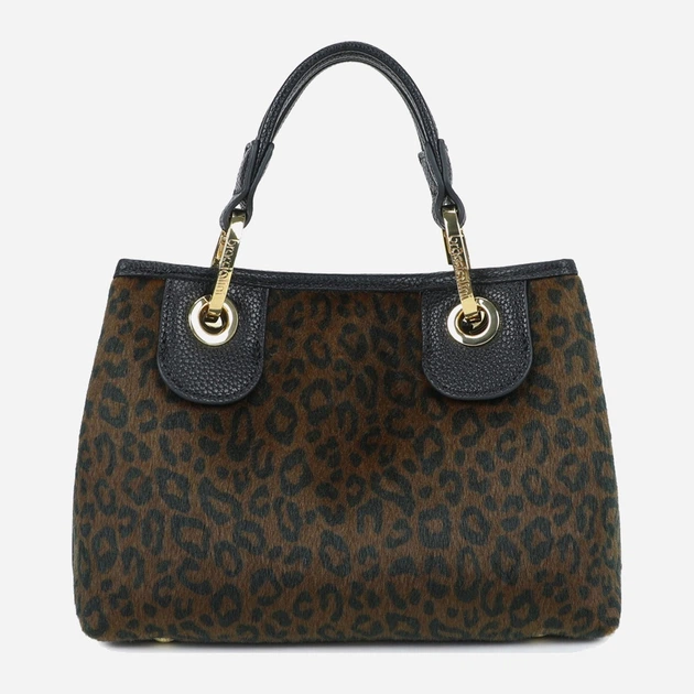 Сумка крос-боді через плече жіноча зі штучної шкіри маленька Braccialini Beth Animalier B18573 YY P42 Коричнева (800070348981) - зображення 3