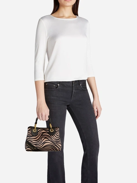 Сумка крос-боді через плече жіноча зі штучної шкіри маленька Braccialini Beth Animalier B18573 YY O03 Бежева (800070348980) - зображення 2