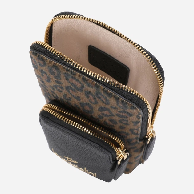 Сумка крос-боді через плече жіноча зі штучної шкіри маленька Braccialini Jinny Animalier B18632 YY P42 Коричнева (800070349005) - зображення 5