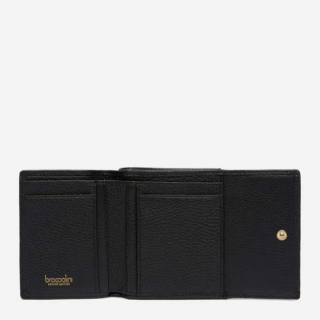 Гаманець жіночий з натуральної шкіри Braccialini Basic B18704 BA 100 Чорний (800070349000) - зображення 3