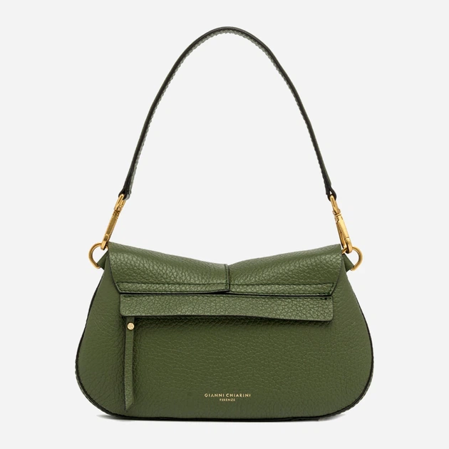 Torebka crossbody damska ze skóry naturalnej Gianni Chiarini Helena Round BS 11088 TKL-NASPM 14051 Zielona (800070345702) - obraz 2