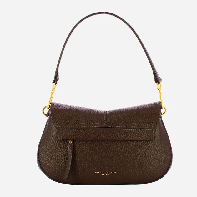 Сумка крос-боді через плече жіноча з натуральної шкіри середня Gianni Chiarini Helena Round BS 11088 TKL-NASPM 2107 Коричнева (800070345703) - зображення 2