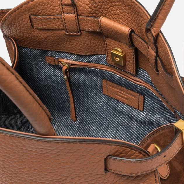 Torebka crossbody damska ze skóry naturalnej duża Gianni Chiarini Farah BS 11466 TKL-CM 206 Brązowa (800070345708) - obraz 4