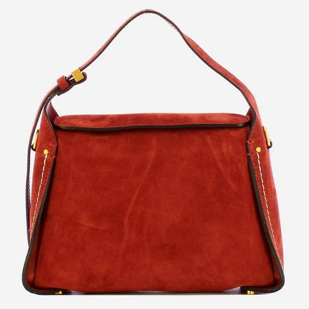 Сумка крос-боді через плече жіноча з натуральної замші середня Gianni Chiarini Penelope BS 12041 CM-PL 14049 Червона (800070345726) - зображення 1