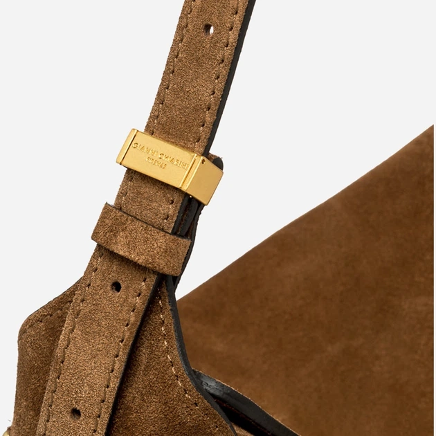 Torebka damska zamszowa duża Gianni Chiarini Penelope BS 12043 CM-PL 099 Brązowa (800070345728) - obraz 5