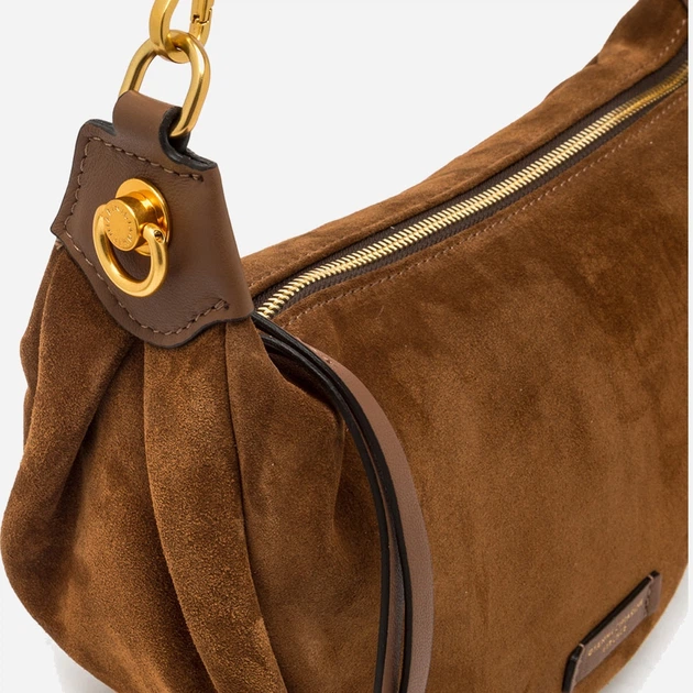 Torebka bagietka damska zamszowa Gianni Chiarini Aisha BS 12050 CM-NASPM 099 Brązowa (800070345730) - obraz 5