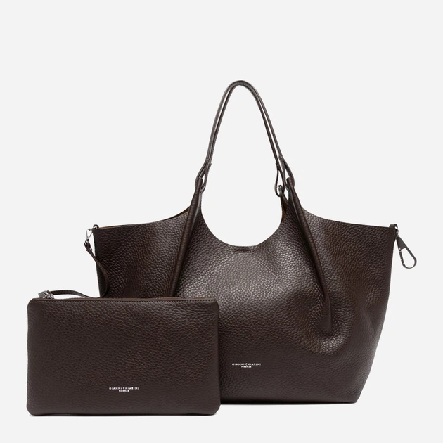 Сумка шопер жіноча з натуральної шкіри Gianni Chiarini Dua BS 9720 RNGDBL 14064 Темно-коричнева (800070345743) - зображення 4