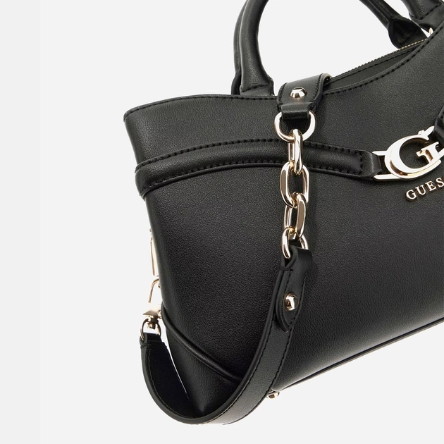Сумка крос-боді через плече жіноча зі штучної шкіри середня Guess Dea HWBG7993060 BLA Чорна (800070344378) - зображення 4