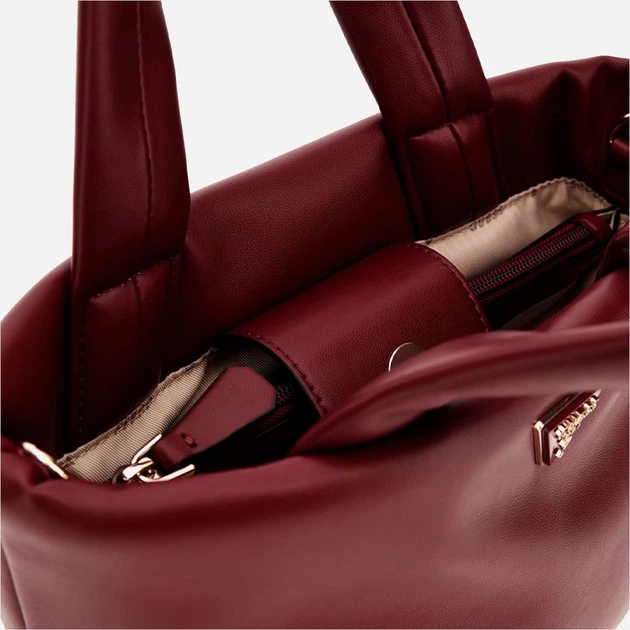 Сумка шопер жіноча зі штучної шкіри Guess Sunetra HWNG7534750 RED Темно-червона (800070344405) - зображення 4