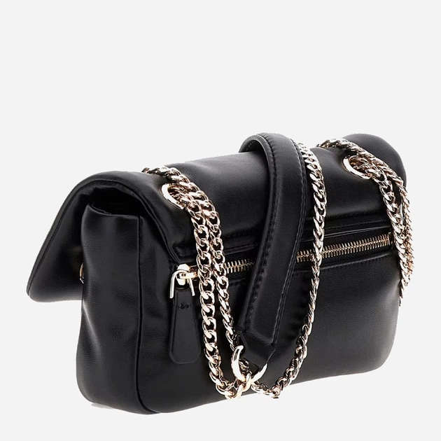 Сумка крос-боді через плече жіноча зі штучної шкіри маленька Guess Sunetra HWNG7534780 BLA Чорна (800070344406) - зображення 2