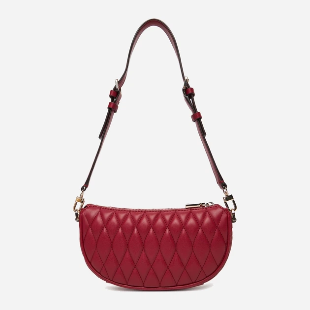 Сумка багет жіноча зі штучної шкіри маленька Guess Valla HWQG8122720 RED Темно-червона (800070344417) - зображення 3