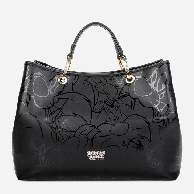 Torebka crossbody damska duża na szerokim pasku Braccialini Beth LT233 YY 818 Czarna (800070348947) - obraz 2