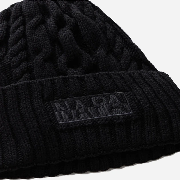 Czapka beanie Napapijri F-Tires NP0A88YX9411 One Size Czarna (800070348542) - obraz 3