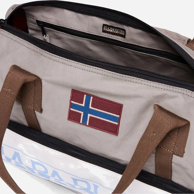 Спортивна сумка тканинна Napapijri H-Equator NP0A891TMQV1 Бежева (800070348540) - зображення 6