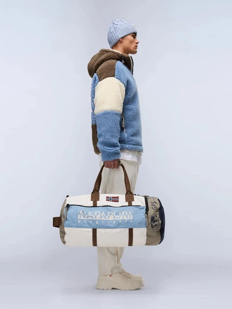 Спортивна сумка тканинна Napapijri H-Equator NP0A891TMQW1 Біла (800070348541) - зображення 2