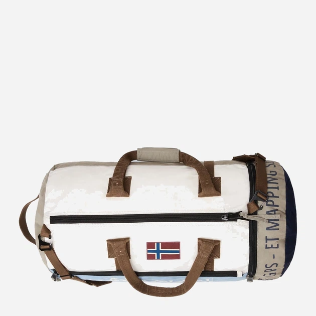 Спортивна сумка тканинна Napapijri H-Equator NP0A891TMQW1 Біла (800070348541) - зображення 7