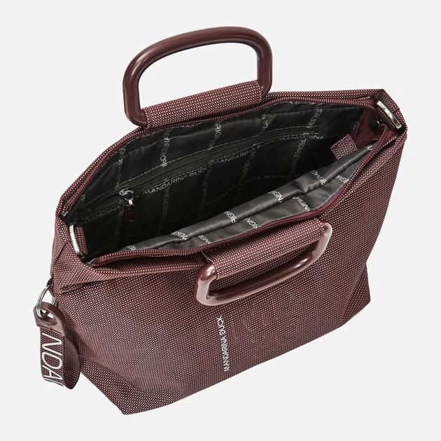 Torebka crossbody damska materiałowa duża Mandarina Duck Md20 P10QMT41 384 Bordowa (800070346937) - obraz 4