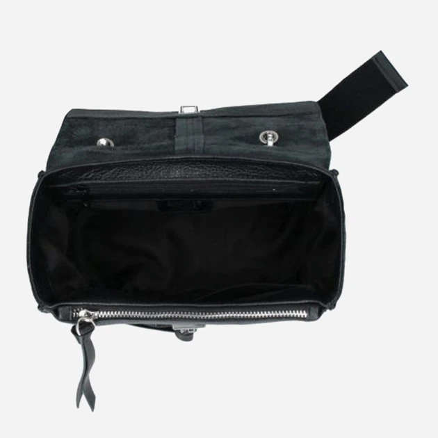 Сумка крос-боді через плече жіноча з натуральної шкіри маленька Rebelle Chloe Satchel REB0002P0001 0001 Чорна (800070349416) - зображення 3