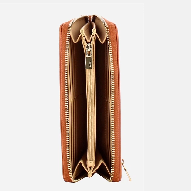 Гаманець жіночий зі штучної шкіри Guess Laurel SWBG7459146 COG Коричневий (800070344438) - зображення 3