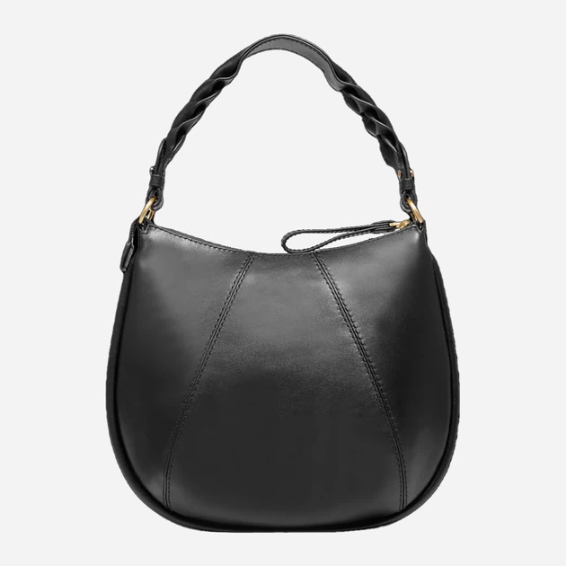 Torebka hobo damska ze skóry naturalnej The Bridge Brigida 0449327J 30 Czarna (800070350628) - obraz 2