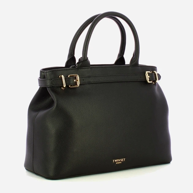 Torebka crossbody damska duża Twinset Tote 252TB7011 00006 Czarna (800070351205) - obraz 3
