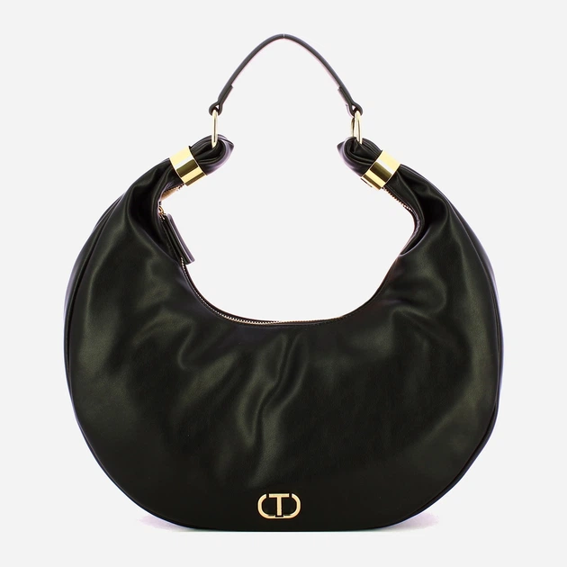 Torebka hobo damska duża Twinset Hobo 252TB7091 00006 Czarna (800070351190) - obraz 1