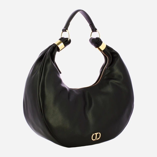 Torebka hobo damska duża Twinset Hobo 252TB7091 00006 Czarna (800070351190) - obraz 3