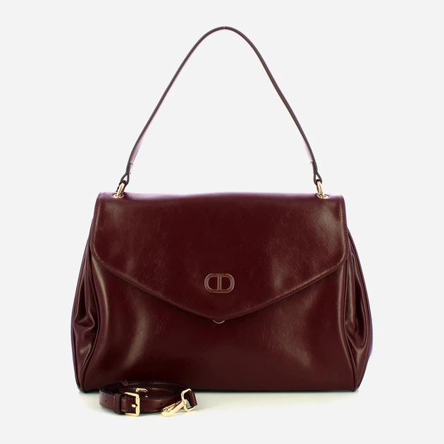 Torebka crossbody damska duża Twinset Top 252TD8050 04218 Ciemnoczerwona (800070351216) - obraz 4